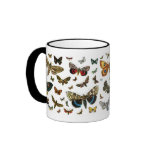 European Butterfly Collage Coffee Mugs