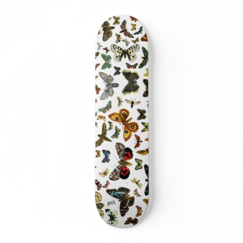 European Butterfly Collage skateboard