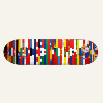 European Flags Skateboard skateboards
