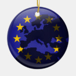European Globe Christmas Ornament