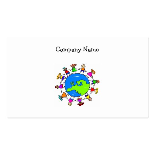 European Kids Business Card Template (front side)
