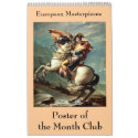 European Masterpieces Poster of the Month Club calendars
