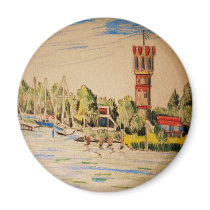 European river cruise 212 refrigerator magnet