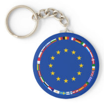 European Union Flags Keychains