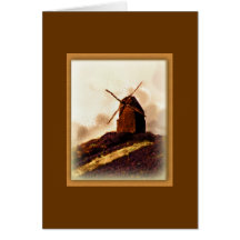 European Windmill Note Card