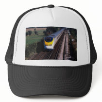 Eurostar passenger train mesh hats