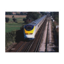 Eurostar passenger train post cards