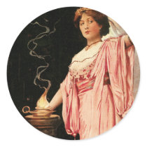 Eva Fay ~ The High Priestess of Mysticism Magic Stickers