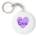 Eva in Purple Keychain