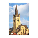 Evangelic church tower, Sibiu canvas print