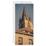 Evangelic church tower, Sibiu Rack Card Template