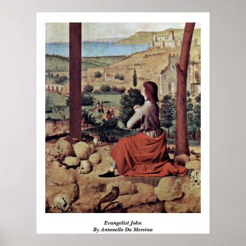 Evangelist John By Antonello Da Messina Poster