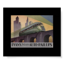 Evans Auto Railers 1930's posters