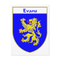Evans Coat of Arms/Family Crest (Wales) postcards by NameGame Evans Coat of Arms/Family Crest (Wales) postcards