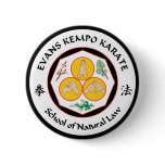 Evans Kempo Karate Logo Button