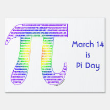 Evan's Pi #1 Lawn Signs