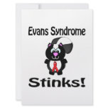 Evans Syndrome Stinks Skunk Awareness Design Custom Invites