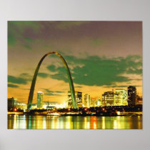 Eve of the 1982 World Series- St. Louis, Missouri Print