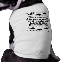 Even a fish could stay out of trouble pet clothing