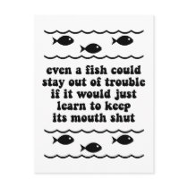 Even a fish could stay out of trouble postcards by fishingboutique Even a fish could stay out of trouble postcards