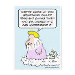 Even God doesn't understand Daylight Saving Time Post Card