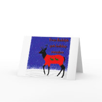 Even Rudolph gets holiday sweaters cards