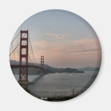 Evening at Golden Gate Bridge Magnets