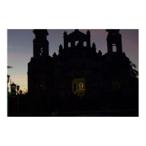 Evening at Iglesia Merced, Granada Nicaragua posters by Karrinina Evening at Iglesia Merced, Granada Nicaragua posters