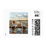 Evening at the Beach postage