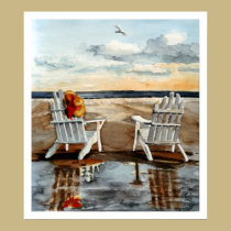 Evening at the Beach posters