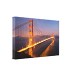 "Evening at the Golden Gate Bridge" canvas print