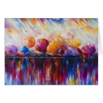 Evening at the Lake Greeting Card cards