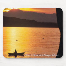Evening Boat Ride Mousepads