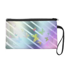 Evening Butterflies Wristlet Clutch