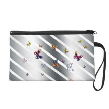 Evening Butterflies Wristlet Clutches