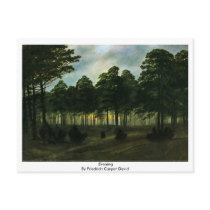 Evening By Friedrich Caspar David Postcards