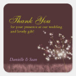 Evening Dandelions Fall Wedding Thank You Stickers