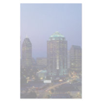 Evening falls over Atlanta, Georgia, U.S.A. Stationery Design
