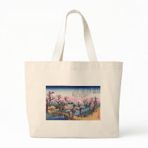 Evening Glow at Koganei Bridge, Ando Hiroshige Tote Bag