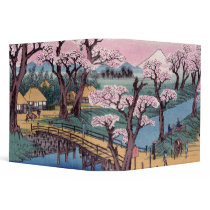 Evening Glow at Koganei Bridge, Ando Hiroshige Binders