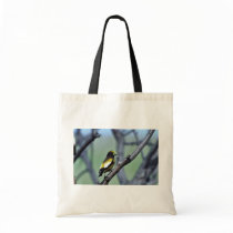 Evening Grosbeak Tote Bags