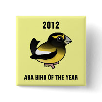 Evening Grosbeak Pinback Buttons