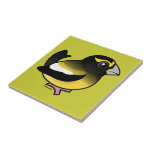 Evening Grosbeak male Tile