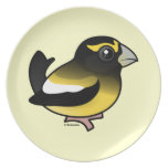 Evening Grosbeak male Plate
