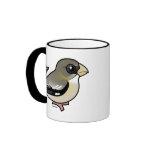 Evening Grosbeak female Ringer Mug