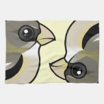 Evening Grosbeak female Kitchen Towel