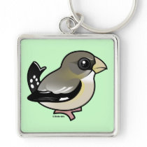 Evening Grosbeak (f) Key Chain