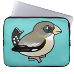 Evening Grosbeak female Neoprene Laptop Sleeve