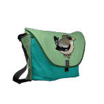 Evening Grosbeak female Custom Messenger Bag