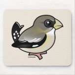 Evening Grosbeak female Mousepad